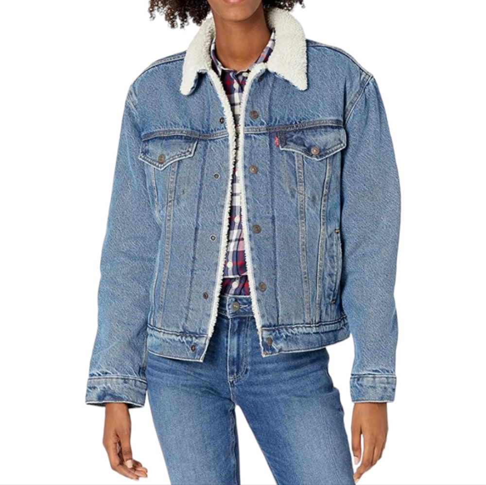 Levi's Denim Jacket with Cream Sherpa Lining
